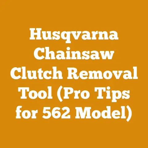 Husqvarna Chainsaw Clutch Removal Tool (Pro Tips for 562 Model)