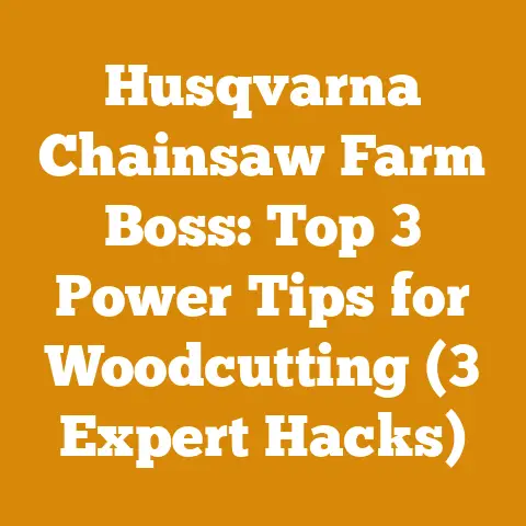 Husqvarna Chainsaw Farm Boss: Top 3 Power Tips for Woodcutting (3 Expert Hacks)