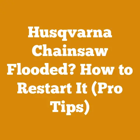 Husqvarna Chainsaw Flooded? How to Restart It (Pro Tips)