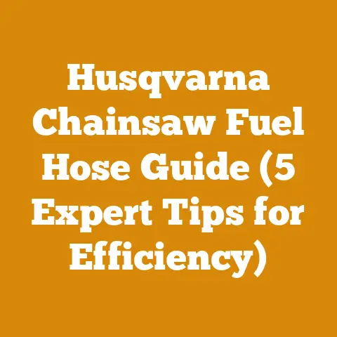 Husqvarna Chainsaw Fuel Hose Guide (5 Expert Tips for Efficiency)