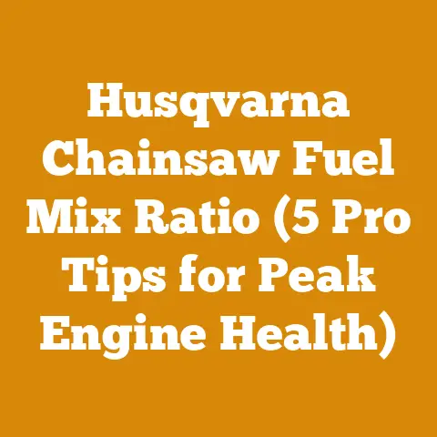 Husqvarna Chainsaw Fuel Mix Ratio (5 Pro Tips for Peak Engine Health)