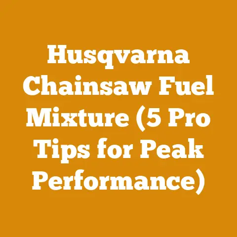 Husqvarna Chainsaw Fuel Mixture (5 Pro Tips for Peak Performance)