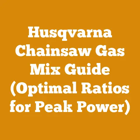 Husqvarna Chainsaw Gas Mix Guide (Optimal Ratios for Peak Power)
