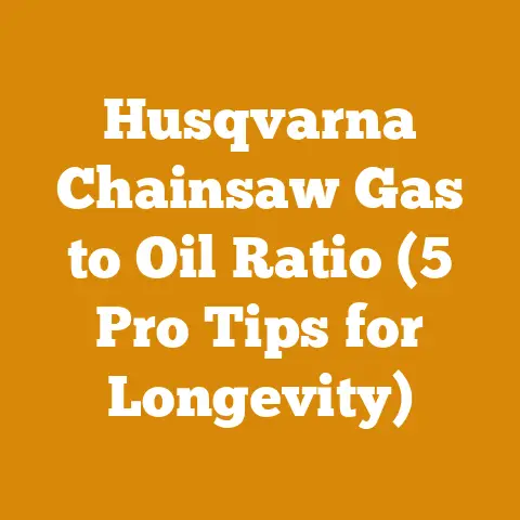 Husqvarna Chainsaw Gas to Oil Ratio (5 Pro Tips for Longevity)