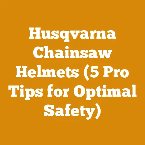 Husqvarna Chainsaw Helmets (5 Pro Tips for Optimal Safety)