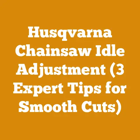 Husqvarna Chainsaw Idle Adjustment (3 Expert Tips for Smooth Cuts)