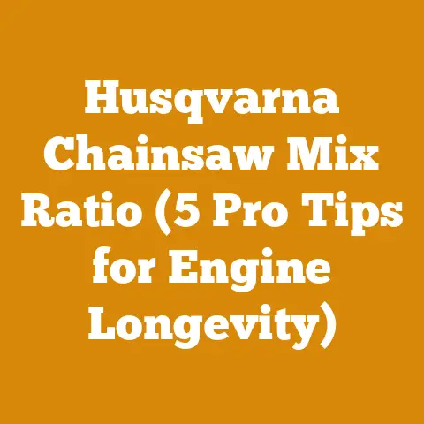 Husqvarna Chainsaw Mix Ratio (5 Pro Tips for Engine Longevity)