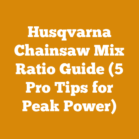 Husqvarna Chainsaw Mix Ratio Guide (5 Pro Tips for Peak Power)
