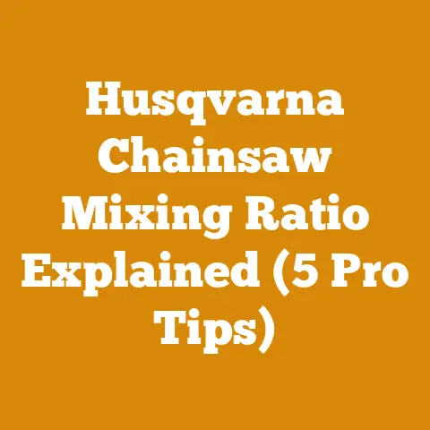 Husqvarna Chainsaw Mixing Ratio Explained (5 Pro Tips)