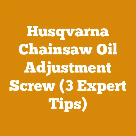 Husqvarna Chainsaw Oil Adjustment Screw (3 Expert Tips)