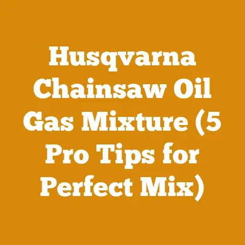 Husqvarna Chainsaw Oil Gas Mixture (5 Pro Tips for Perfect Mix)