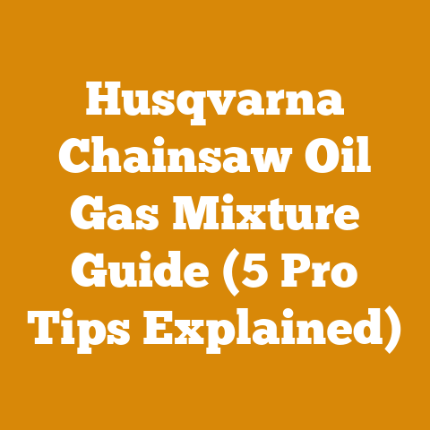 Husqvarna Chainsaw Oil Gas Mixture Guide (5 Pro Tips Explained)