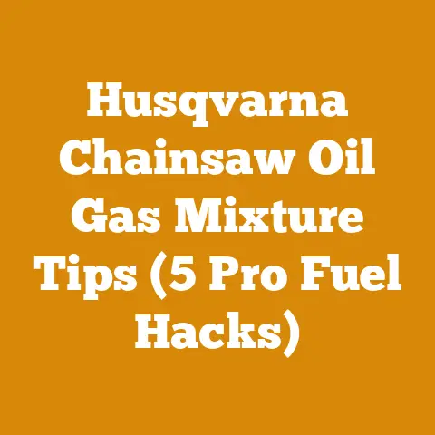 Husqvarna Chainsaw Oil Gas Mixture Tips (5 Pro Fuel Hacks)