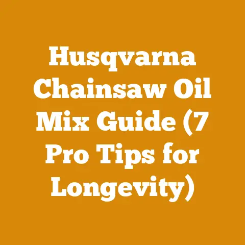 Husqvarna Chainsaw Oil Mix Guide (7 Pro Tips for Longevity)