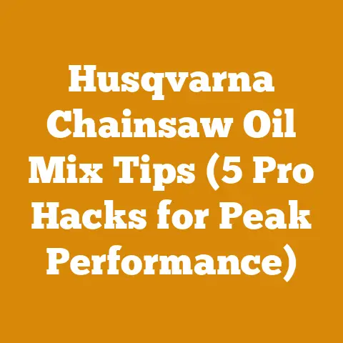 Husqvarna Chainsaw Oil Mix Tips (5 Pro Hacks for Peak Performance)