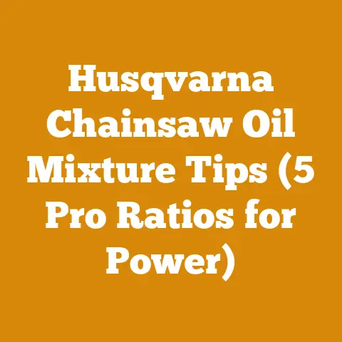 Husqvarna Chainsaw Oil Mixture Tips (5 Pro Ratios for Power)