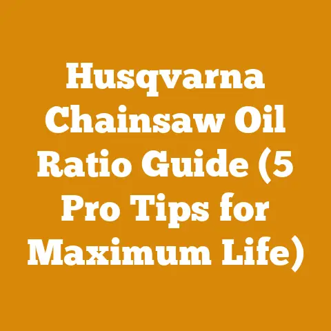 Husqvarna Chainsaw Oil Ratio Guide (5 Pro Tips for Maximum Life)