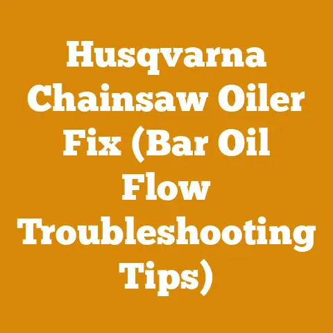 Husqvarna Chainsaw Oiler Fix (Bar Oil Flow Troubleshooting Tips)