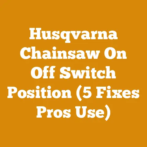 Husqvarna Chainsaw On Off Switch Position (5 Fixes Pros Use)