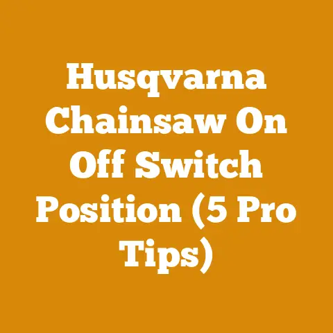 Husqvarna Chainsaw On Off Switch Position (5 Pro Tips)