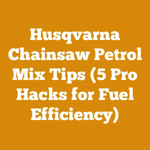 Husqvarna Chainsaw Petrol Mix Tips (5 Pro Hacks for Fuel Efficiency)