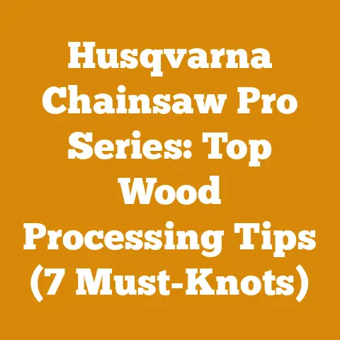 Husqvarna Chainsaw Pro Series: Top Wood Processing Tips (7 Must-Knots)
