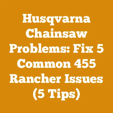Husqvarna Chainsaw Problems: Fix 5 Common 455 Rancher Issues (5 Tips)