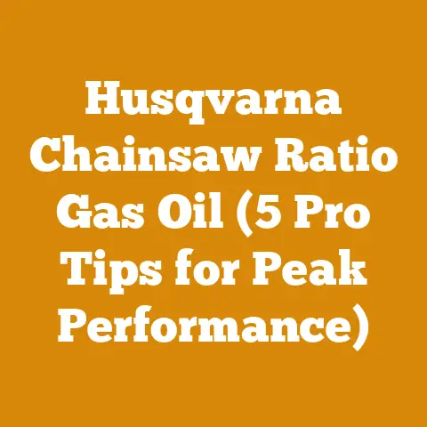 Husqvarna Chainsaw Ratio Gas Oil (5 Pro Tips for Peak Performance)