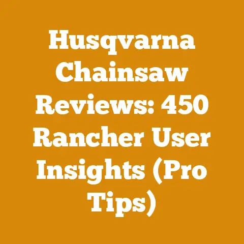 Husqvarna Chainsaw Reviews: 450 Rancher User Insights (Pro Tips)