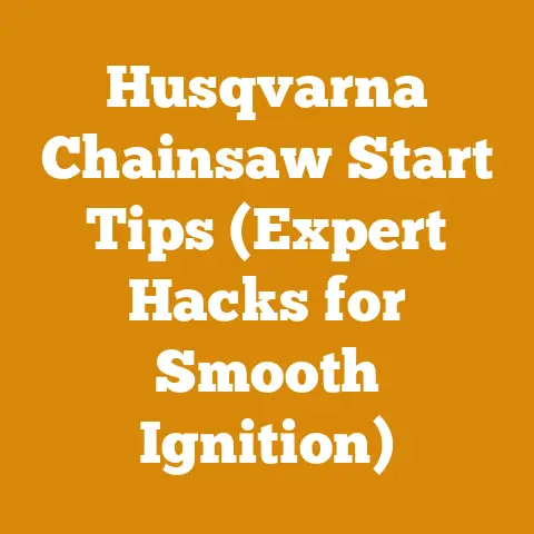 Husqvarna Chainsaw Start Tips (Expert Hacks for Smooth Ignition)
