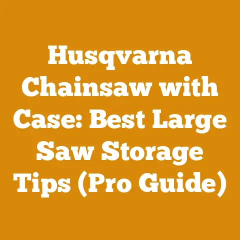 Husqvarna Chainsaw with Case: Best Large Saw Storage Tips (Pro Guide)