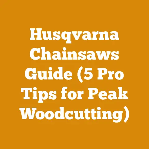 Husqvarna Chainsaws Guide (5 Pro Tips for Peak Woodcutting)