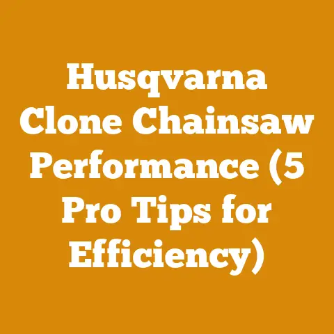 Husqvarna Clone Chainsaw Performance (5 Pro Tips for Efficiency)