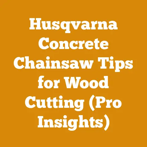 Husqvarna Concrete Chainsaw Tips for Wood Cutting (Pro Insights)