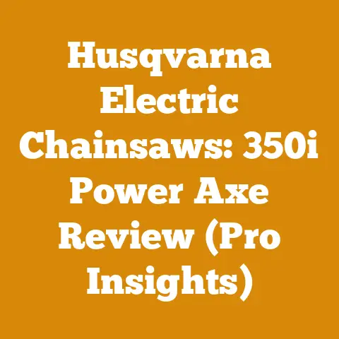 Husqvarna Electric Chainsaws: 350i Power Axe Review (Pro Insights)
