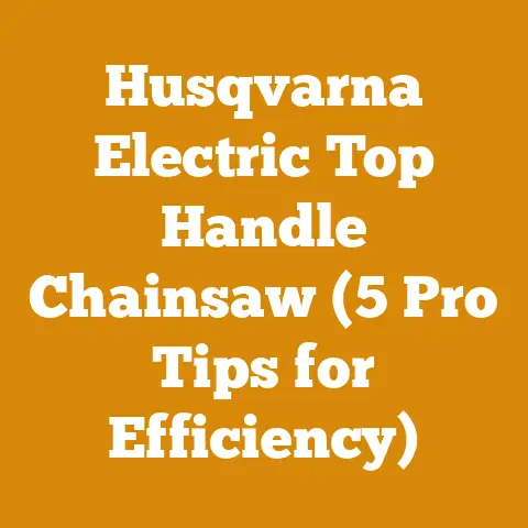 Husqvarna Electric Top Handle Chainsaw (5 Pro Tips for Efficiency)