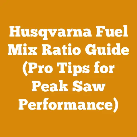 Husqvarna Fuel Mix Ratio Guide (Pro Tips for Peak Saw Performance)