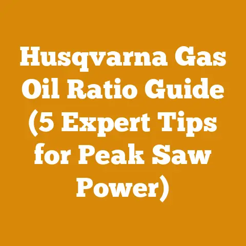 Husqvarna Gas Oil Ratio Guide (5 Expert Tips for Peak Saw Power)