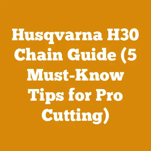 Husqvarna H30 Chain Guide (5 Must-Know Tips for Pro Cutting)