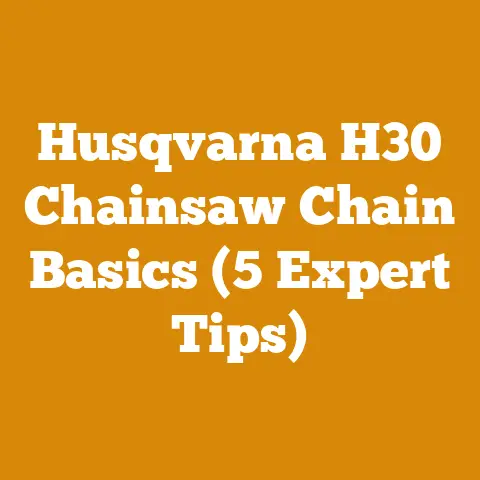 Husqvarna H30 Chainsaw Chain Basics (5 Expert Tips)