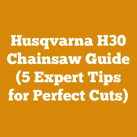 Husqvarna H30 Chainsaw Guide (5 Expert Tips for Perfect Cuts)