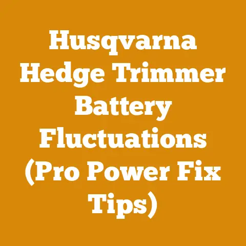 Husqvarna Hedge Trimmer Battery Fluctuations (Pro Power Fix Tips)