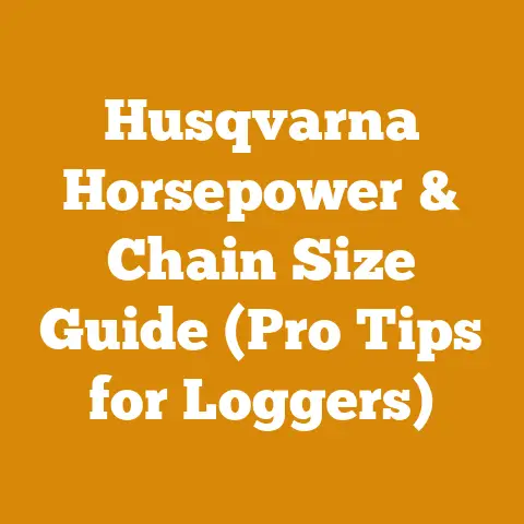 Husqvarna Horsepower & Chain Size Guide (Pro Tips for Loggers)