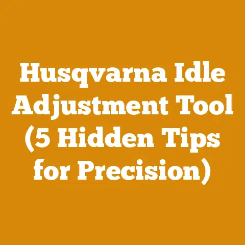 Husqvarna Idle Adjustment Tool (5 Hidden Tips for Precision)