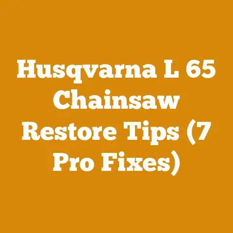 Husqvarna L 65 Chainsaw Restore Tips (7 Pro Fixes)