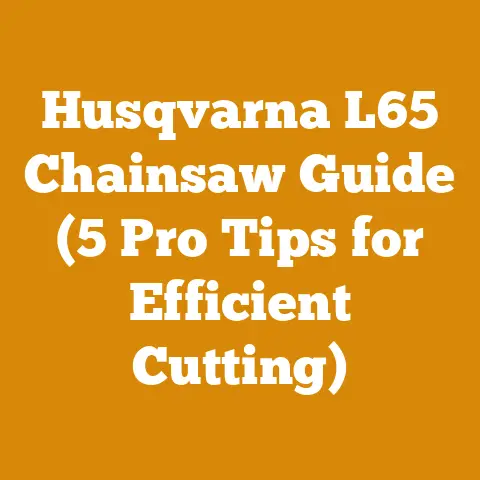 Husqvarna L65 Chainsaw Guide (5 Pro Tips for Efficient Cutting)