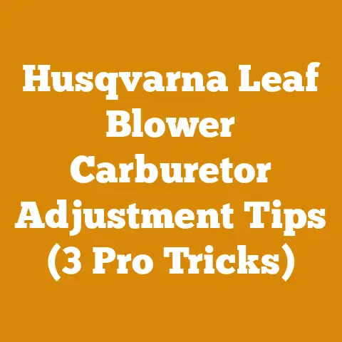 Husqvarna Leaf Blower Carburetor Adjustment Tips (3 Pro Tricks)
