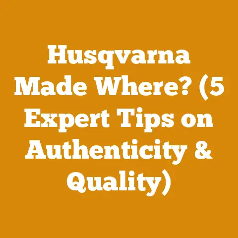 Husqvarna Made Where? (5 Expert Tips on Authenticity & Quality)