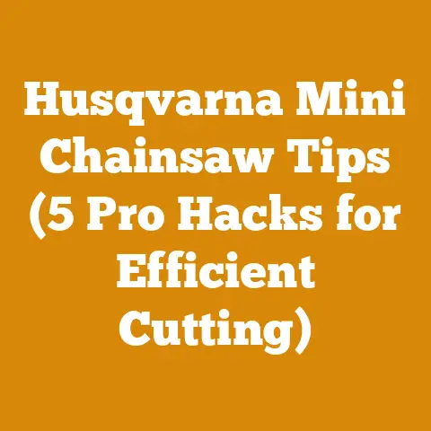 Husqvarna Mini Chainsaw Tips (5 Pro Hacks for Efficient Cutting)