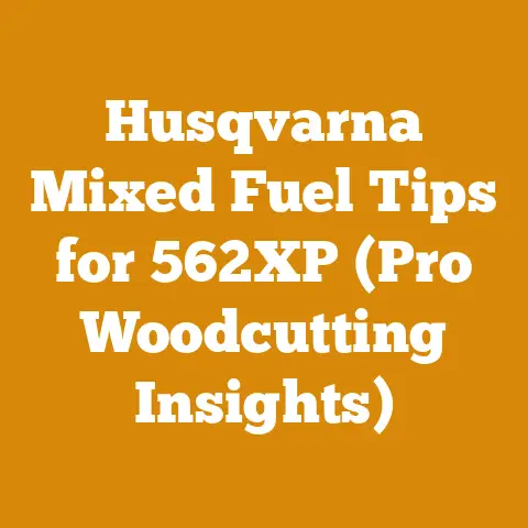 Husqvarna Mixed Fuel Tips for 562XP (Pro Woodcutting Insights)
